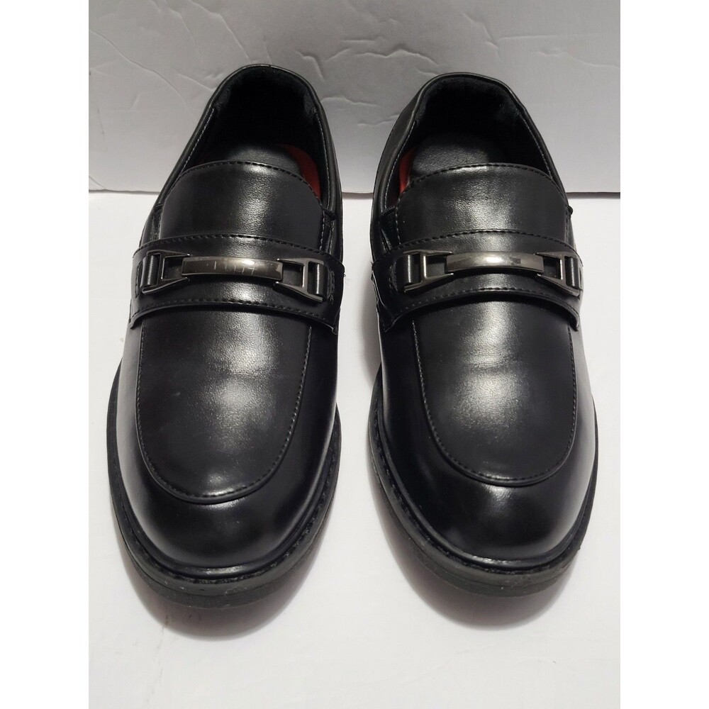 Bruno Marc Boys Loafers Size 13 Slip On Dress Shoes Black